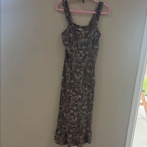 Chic Floral Print Maxi Dress